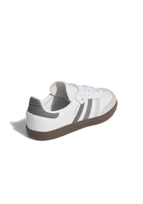Scarpe Adidas Samba OG Bianco Grigio Bambini ADIDAS ORIGINALS | Sneakers | JP7024-